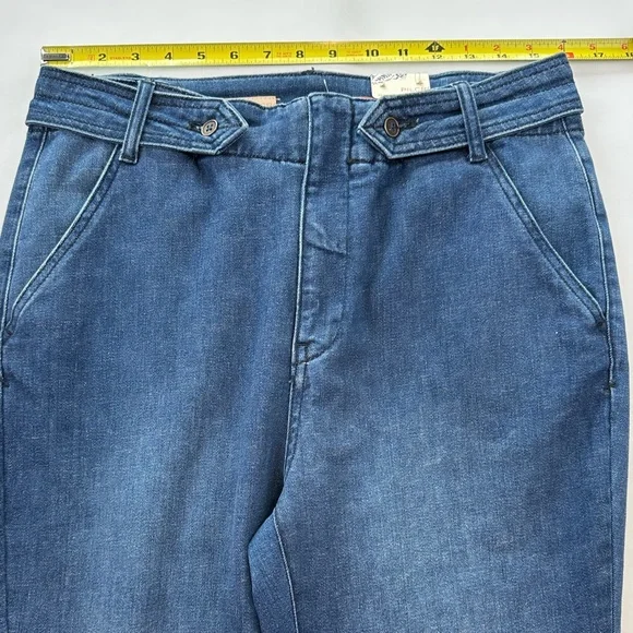 ANTHROPOLOGIE Pilcro Polished Mid-Rise Bootcut Jeans Women’s Size 31 Medium Wash - Picture 12 of 17